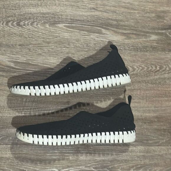 Ilse Jacobsen black tulip laser cut slip on shoes 40 9 - Picture 8 of 8